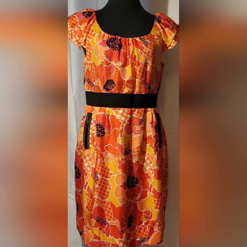 PHOEBE Casual Silk Floral Dress